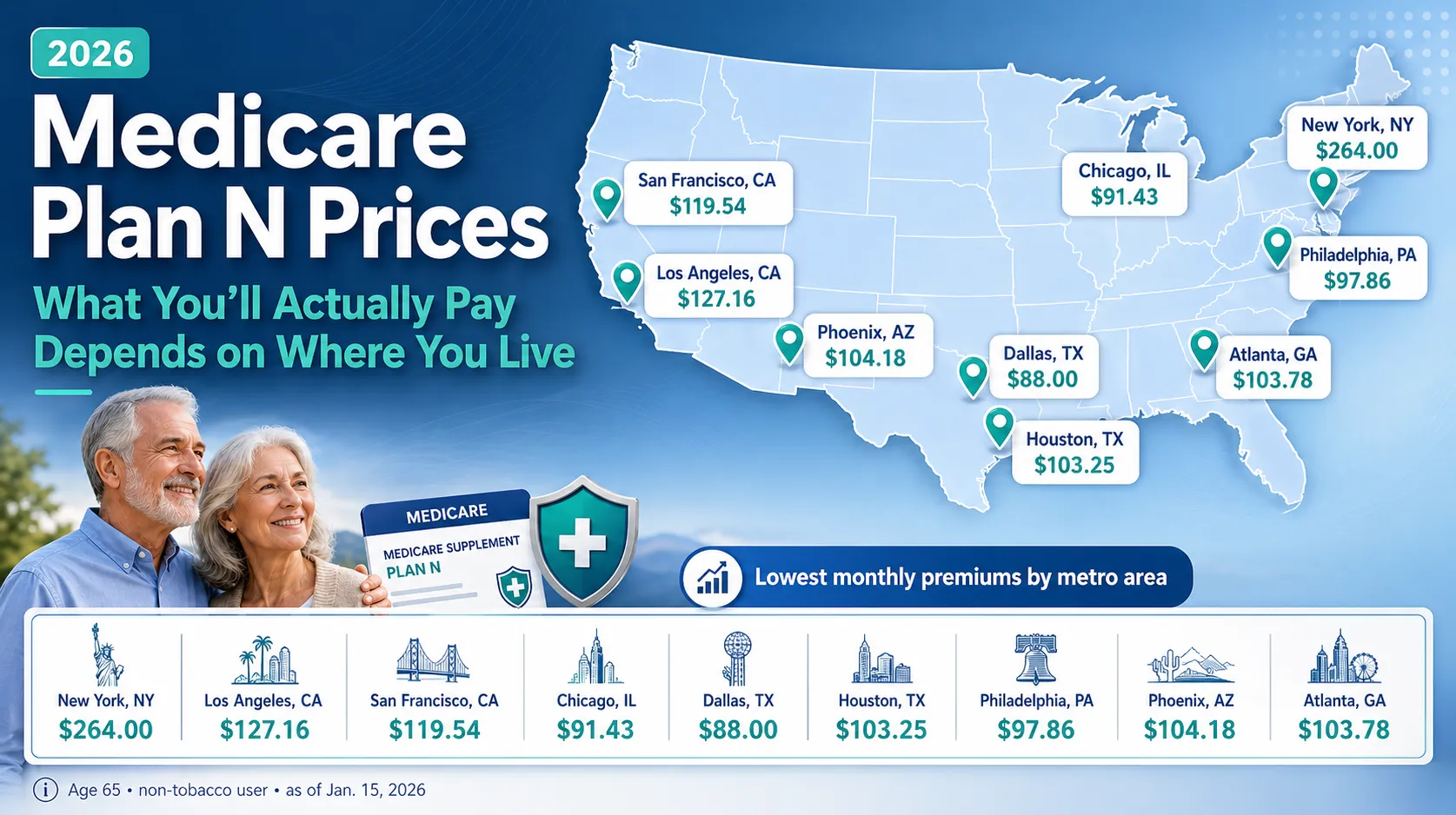 2026 Medicare Plan N Prices in Crossville, TN Compared to Other States